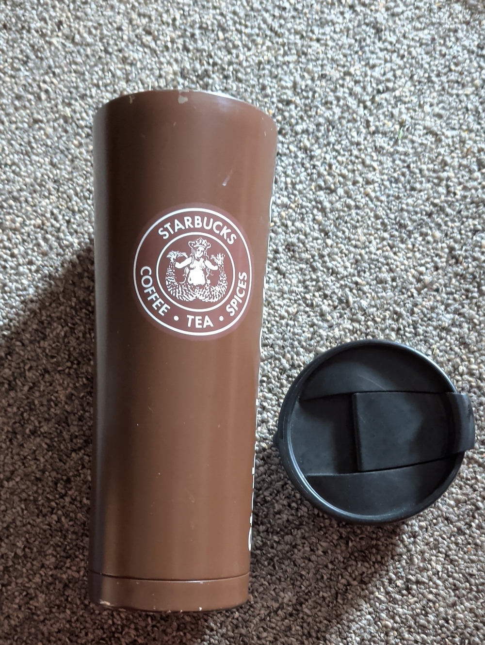 Starbucks Brown First Store Tumbler With Lid 20 Oz?